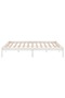 810028 Bed Frame without Mattress White Solid Wood 160x200 cm - 4