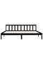 810106 Bed Frame without Mattress Black Solid Wood 200x200 cm - 2
