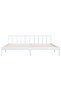 Bed Frame without Mattress White Solid Wood Super King Size - 2