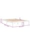 Bed Frame without Mattress White Solid Wood King Size - 7