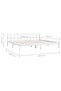 Bed Frame without Mattress White Solid Wood Super King Size - 3