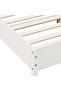 Bed Frame without Mattress White 200x200 cm Solid Wood Pine - 6
