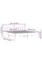 Bed Frame without Mattress White 200x200 cm Solid Wood Pine - 3