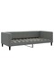 Daybed with Trundle&Drawers without Mattress Dark Grey 90x190 cm Single - 5