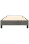 Box Spring Bed Frame Dark Grey 90x200 cm Velvet - 4