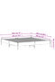Bed Frame without Mattress White 180x200 cm Super King Solid Wood Pine - 3