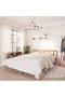 810085 Bed Frame without Mattress Honey Brown Solid Wood 140x200 cm