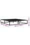 Bed Frame without Mattress Black Metal 180x200 cm Super King - 3