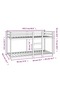 Bunk Bed without Mattress White 80x200 cm Solid Wood Pine - 7