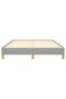 Bed Frame without Mattress Light Grey 160x200 cm Fabric - 4