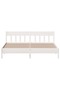 Bed Frame without Mattress White 200x200 cm Solid Wood Pine - 2