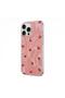 Apple iPhone 13 Pro Compatible Case Pink Heart Silicone Case Red - 2