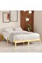 810027 Bed Frame without Mattress Solid Wood 160x200 cm