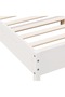 Bed Frame without Mattress White 160x200 cm Solid Wood Pine - 6
