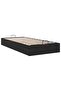 Ottoman Bed Frame No Mattress Black 90x190 cm Velvet - 8