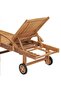 Sun Lounger Solid Teak Wood - 8