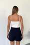 Women's Basic Body with String Straps and Snap Fasteners White - 2475 - 5