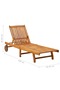 Sun Lounger Solid Acacia Wood - 3