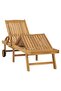 Sun Lounger Solid Teak Wood - 2