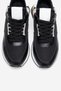Vian Black Genuine Leather Women's Sports Shoes - 2