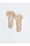 Create Your Style with Brown Fur Women's Gloves from Uzg Store - 2
