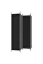 4-Panel Room Divider Black 200x220 cm Fabric - 4