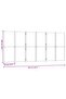 6-Panel Room Divider Black 420x180 cm - 3