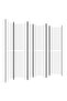 6-Panel Room Divider White 300x200 cm Fabric - 4