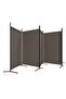 5-Panel Room Divider Anthracite 433x180 cm Fabric - 2