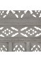 Hand carved 3-Panel Room Divider Grey 120x165 cm Solid Mango Wood - 4