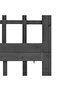 3-Panel Room Divider/Trellis Solid Fir Wood Black 121x180 cm - 5