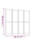 4-Panel Room Divider Anthracite 200x200 cm Fabric - 7