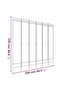 6-Panel Room Divider Black 240x220 cm Fabric - 3