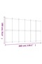 6-Panel Room Divider Brown 300x180 cm Fabric - 3