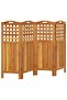 4-Panel Room Divider 162x2x115 cm Solid Wood Acacia - 2