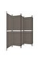 5-Panel Room Divider Anthracite 250x200 cm Fabric - 2
