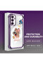 Samsung Galaxy A54 Compatible Transparent Silicone Flutter Protective Case Tom and Jerry - 3