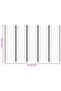 5-Panel Room Divider White 250x180 cm - 3