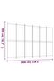 6-Panel Room Divider Brown 300x200 cm Fabric - 7