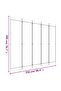 5-Panel Room Divider White 250x200 cm Fabric - 3