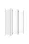 6-Panel Room Divider White 300x220 cm Fabric - 4