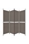 4-Panel Room Divider Anthracite 200x180 cm Fabric - 4