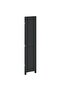 Room Divider 3 Panels Black Solid Wood Paulownia - 4
