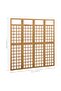 4-Panel Room Divider/Trellis Solid Fir Wood 161x180 cm - 3