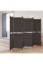 6-Panel Room Divider Brown 300x200 cm Fabric