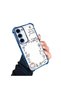 Samsung Galaxy S23 Compatible Transparent Silicone Flutter Protective Case Creative Pattern - 2