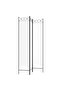 3-Panel Room Divider White 120x200 cm Fabric - 4