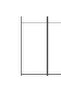 4-Panel Room Divider White 200x220 cm Fabric - 6