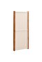 3-Panel Room Divider Cream White 210x180 cm - 4