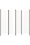 4-Panel Room Divider White 200x180 cm